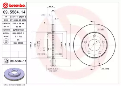 Тормозной диск (BRECO: BV 8059)