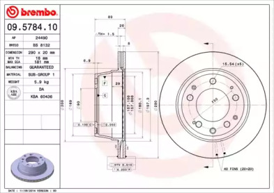 Тормозной диск (BRECO: BS 8132)