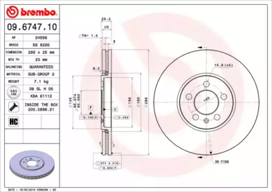 Тормозной диск (BRECO: BS 8200)