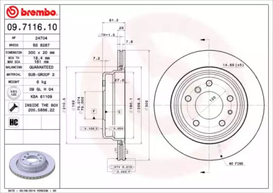 Тормозной диск (BRECO: BS 8287)