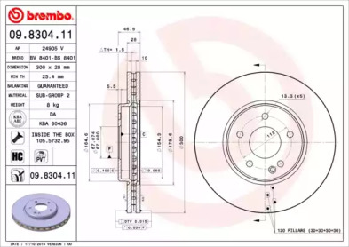 Тормозной диск (BRECO: BV 8401)