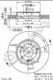 Тормозной диск (BRECO: BS 8402)