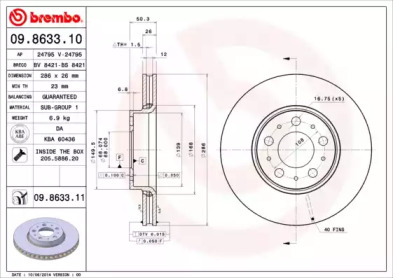 Тормозной диск (BRECO: BS 8421)