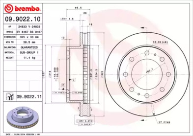 Тормозной диск (BRECO: BS 8457)