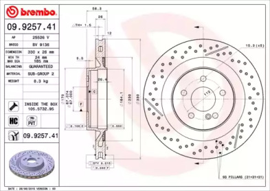 Тормозной диск (BRECO: BV 9136)