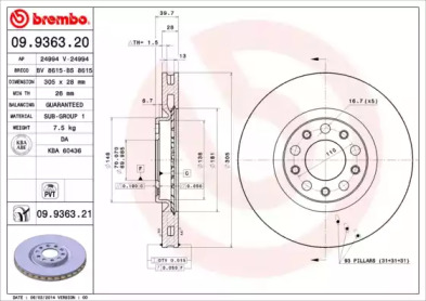 Тормозной диск (BRECO: BS 8615)