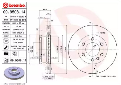 Тормозной диск (BRECO: BS 8649)