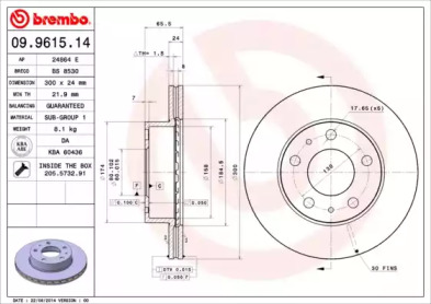 Тормозной диск (BRECO: BS 8530)