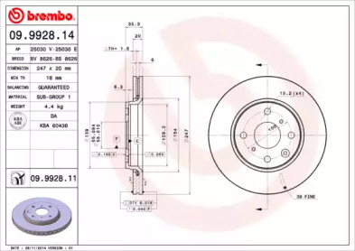 Тормозной диск (BRECO: BS 8626)