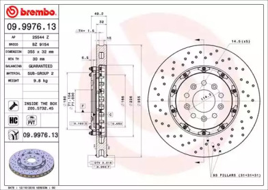 Тормозной диск (BRECO: BZ 9154)