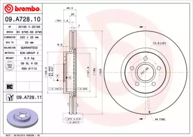 Тормозной диск (BRECO: BS 8795)