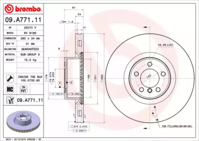 Тормозной диск (BRECO: BV 9180)