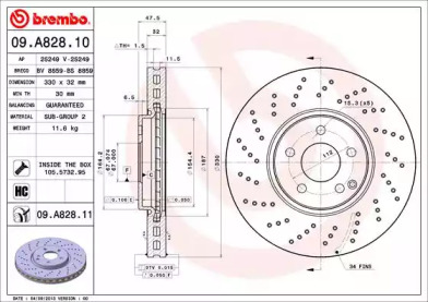 Тормозной диск (BRECO: BS 8859)