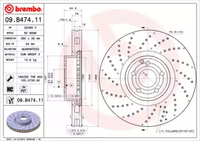 Тормозной диск (BRECO: BV 9098)