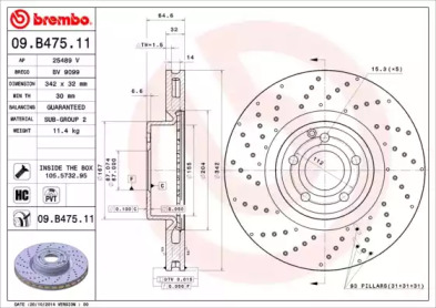 Тормозной диск (BRECO: BV 9099)