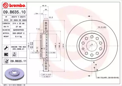 Тормозной диск (BRECO: BS 8984)