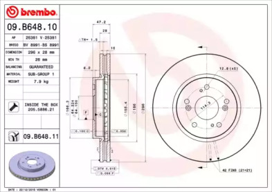 Тормозной диск (BRECO: BS 8991)