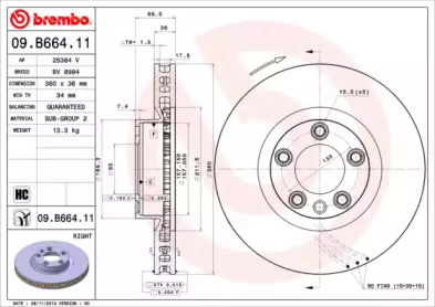 Тормозной диск (BRECO: BV 8994)