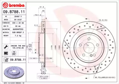 Тормозной диск (BRECO: BV 9107)