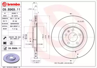 Тормозной диск (BRECO: BV 9070)