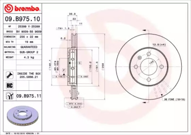 Тормозной диск (BRECO: BS 9009)