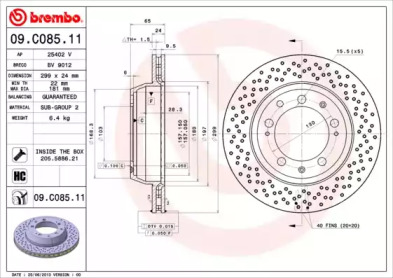 Тормозной диск (BRECO: BV 9012)