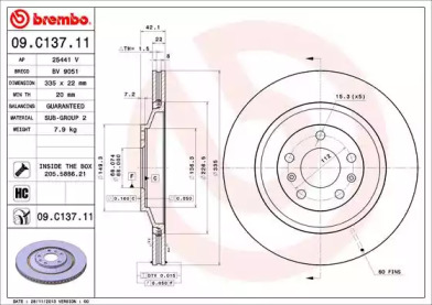 Тормозной диск (BRECO: BV 9051)