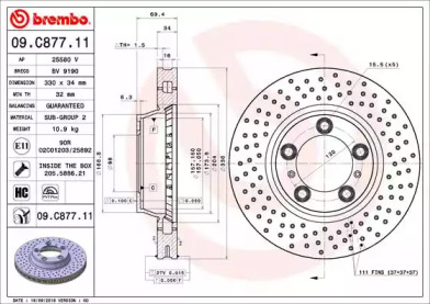 Тормозной диск (BRECO: BV 9190)