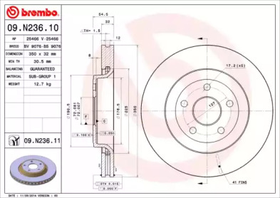 Тормозной диск (BRECO: BV 9076)