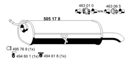 Амортизатор (ERNST: 505178)