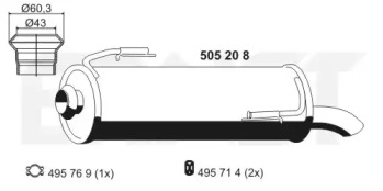 Амортизатор (ERNST: 505208)