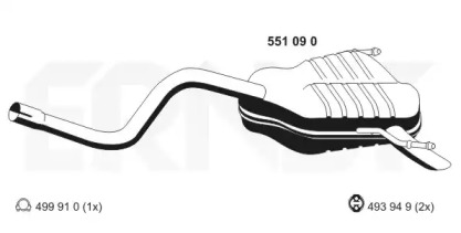 Амортизатор (ERNST: 551090)