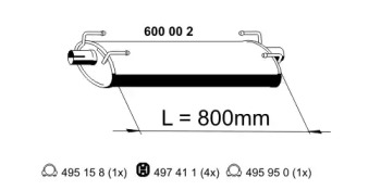 Амортизатор (ERNST: 600002)