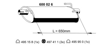 Амортизатор (ERNST: 600026)