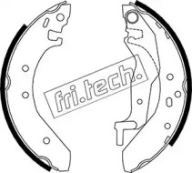 Комлект тормозных накладок (fri.tech.: 1007.017)