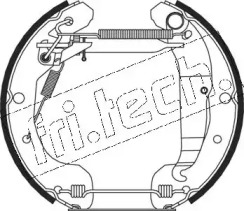 Комлект тормозных накладок (fri.tech.: 15304)