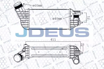 Теплообменник (JDEUS: 821M42A)