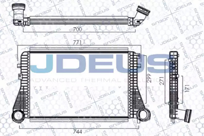 Теплообменник (JDEUS: 830M06A)