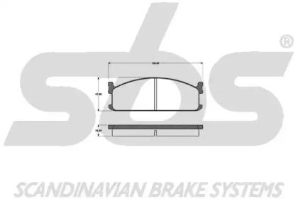 Комплект тормозных колодок (sbs: 1501221403)