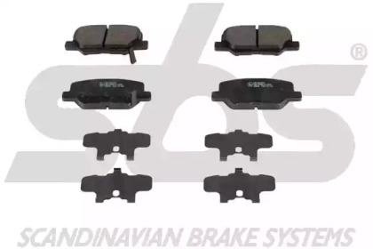 Комплект тормозных колодок (sbs: 1501221972)