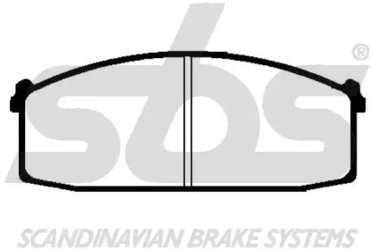 Комплект тормозных колодок (sbs: 1501222211)