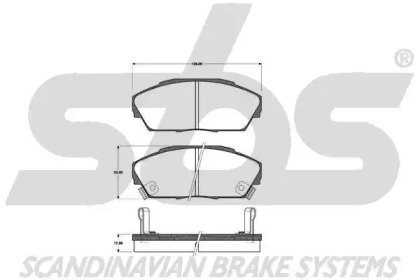 Комплект тормозных колодок (sbs: 1501222612)