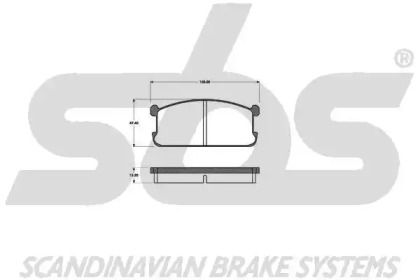 Комплект тормозных колодок (sbs: 1501223001)