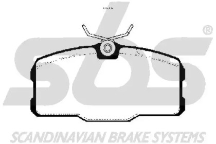 Комплект тормозных колодок (sbs: 1501223313)