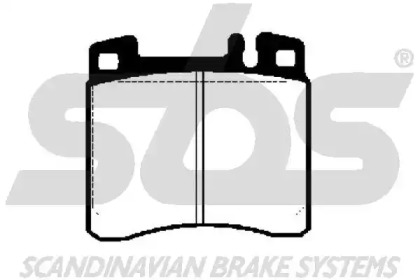 Комплект тормозных колодок (sbs: 1501223324)