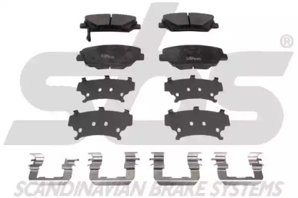 Комплект тормозных колодок (sbs: 1501223449)