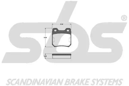 Комплект тормозных колодок (sbs: 1501223603)