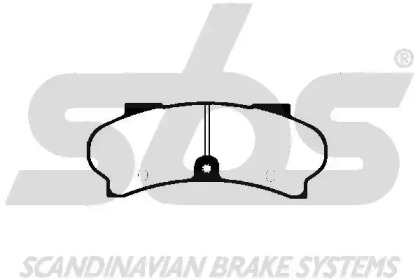 Комплект тормозных колодок (sbs: 1501223723)
