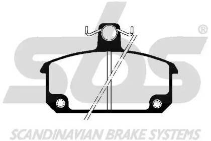 Комплект тормозных колодок (sbs: 1501223912)