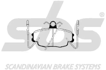 Комплект тормозных колодок (sbs: 1501223915)